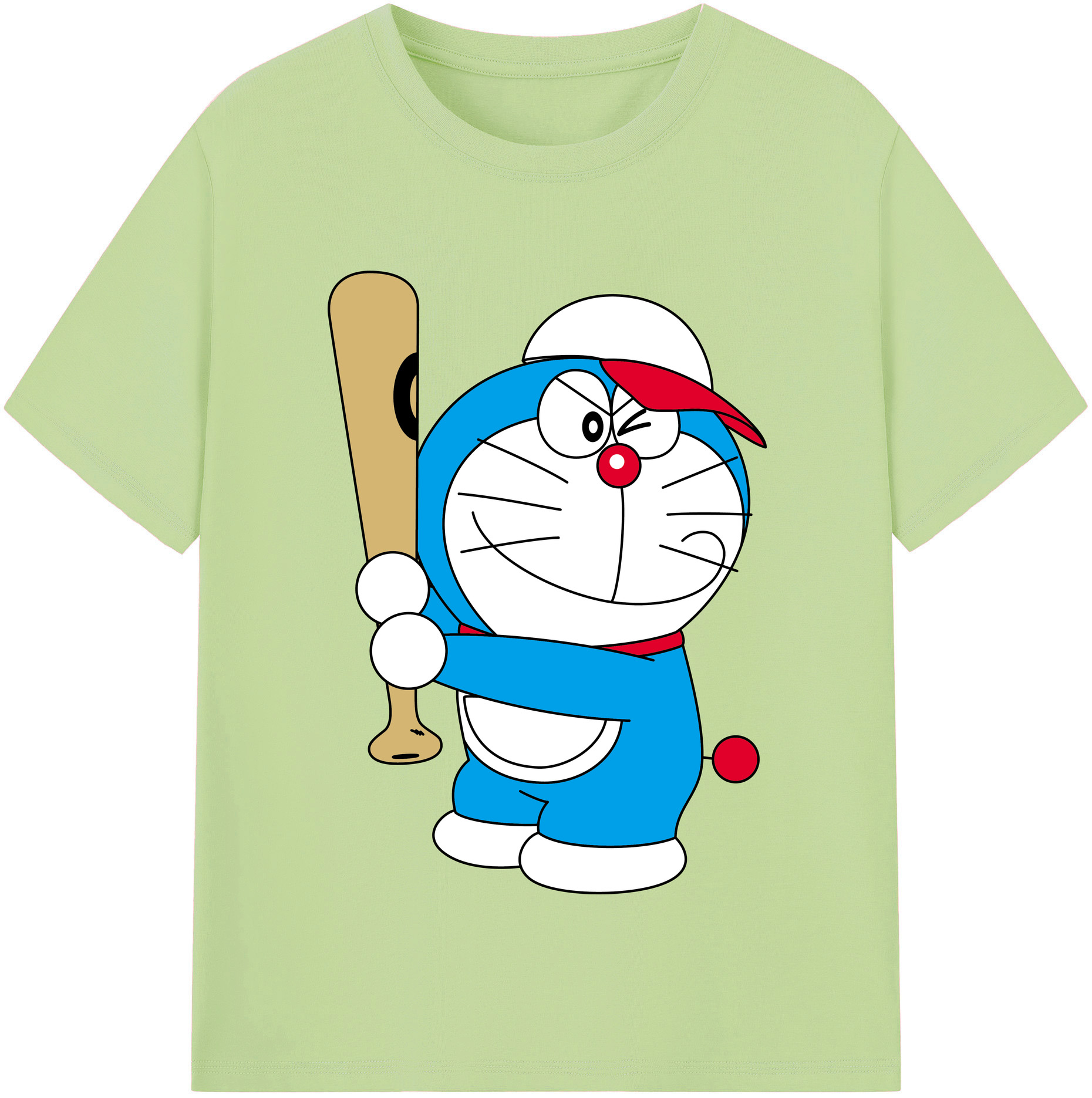 （画像用） ドラえもん Doraemon 綿100％半袖Tシャツ（フロントプリント）